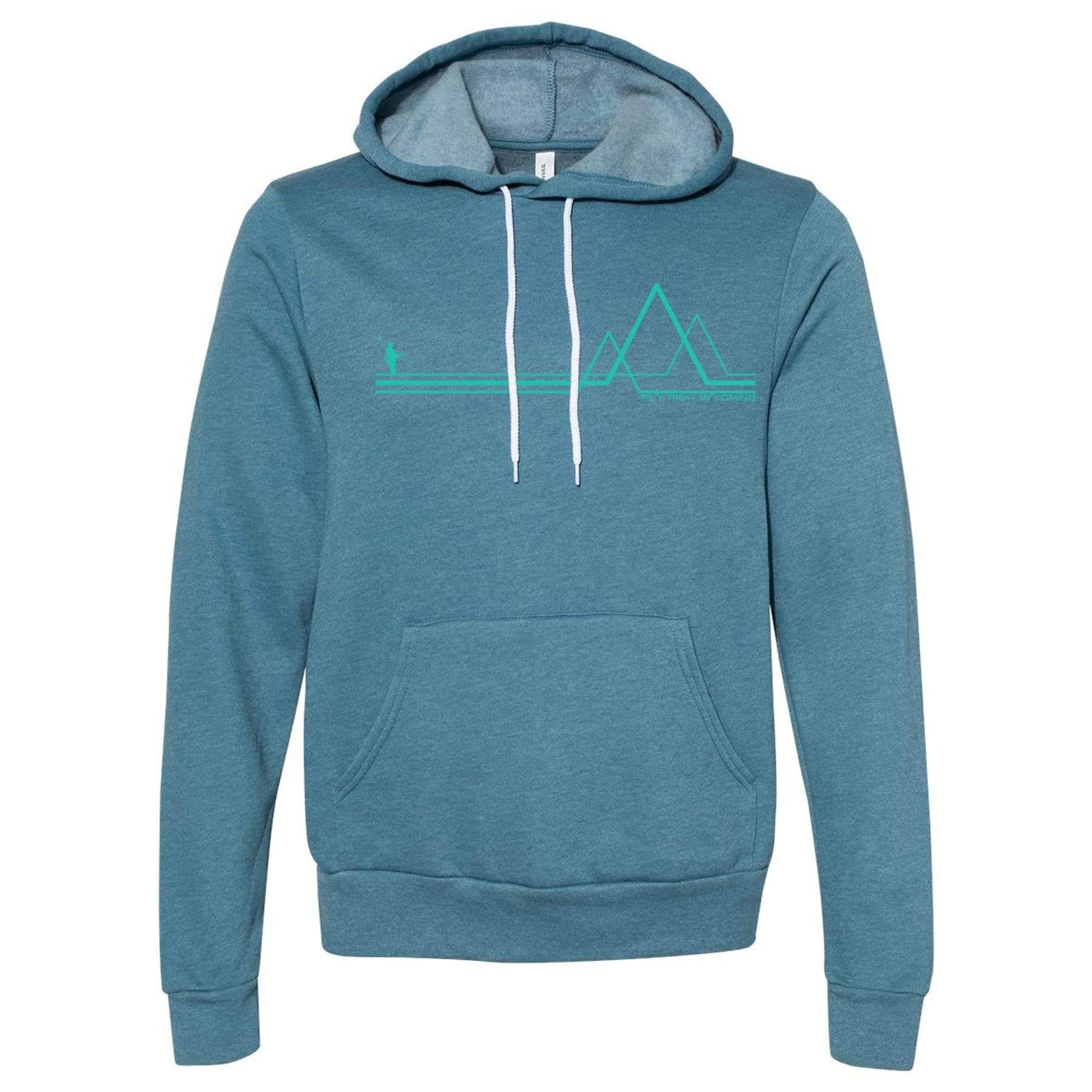 Fly Fish Wyoming Men's S / Teal 3 Peaks Fisher Hoodie