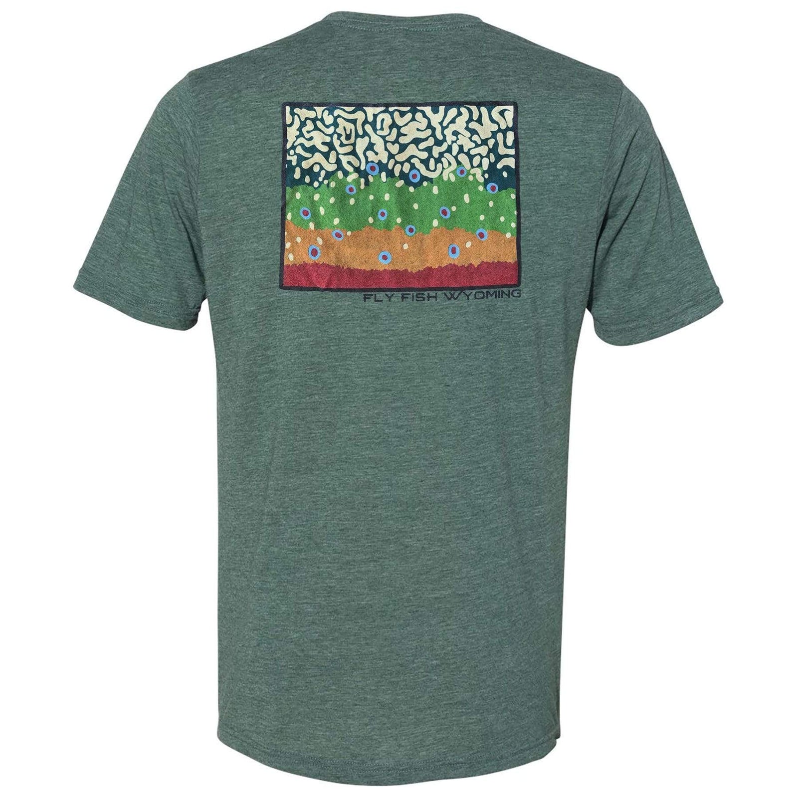 Fly Fish Wyoming Men's S / Pine Brook Trout Pattern Tee