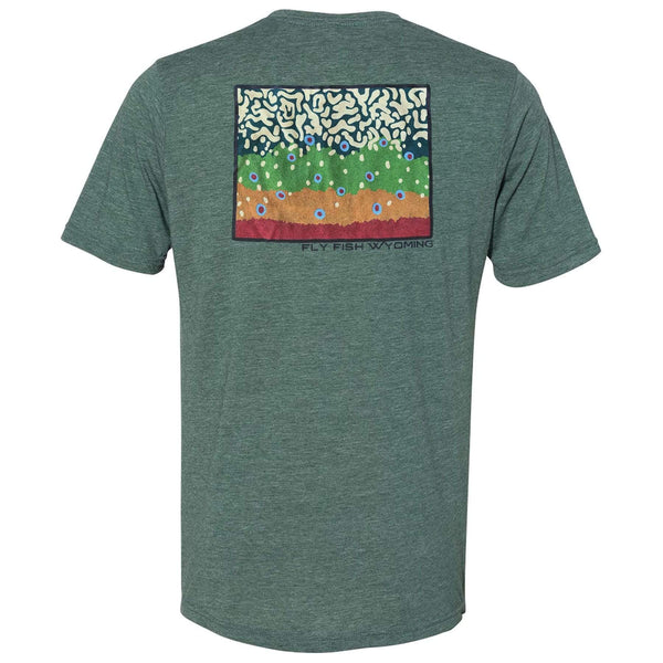 Fly Fish Wyoming Men's S / Pine Brook Trout Pattern Tee