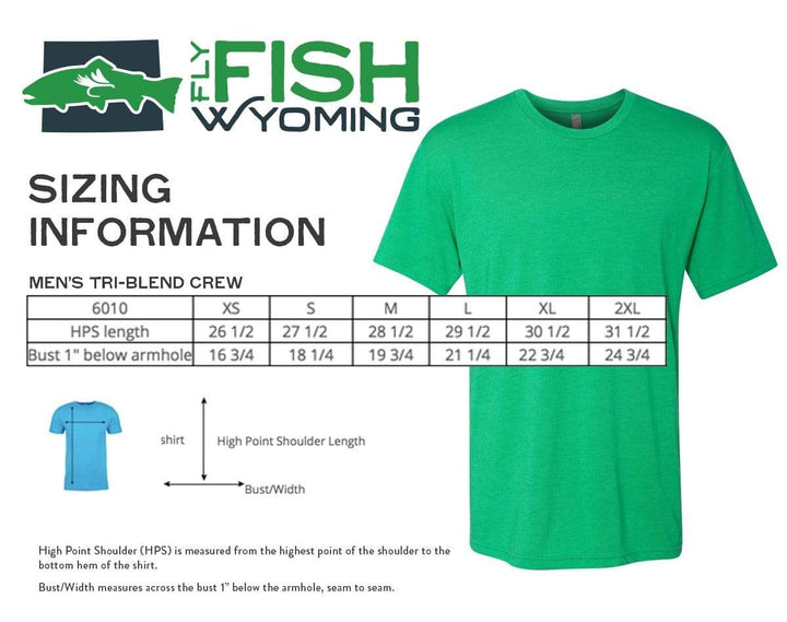 Fly Fish Wyoming Men's Cutthroat Trout Pattern Tee