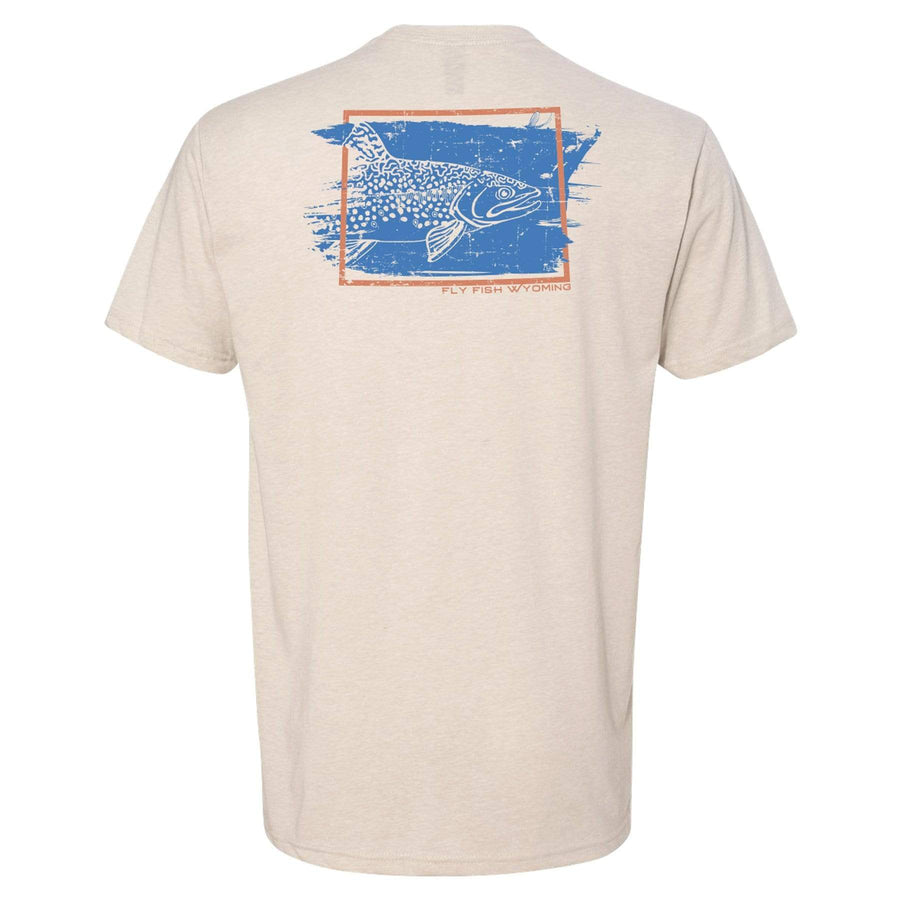 Fly Fish Wyoming Men's S Grunge Trout Tee