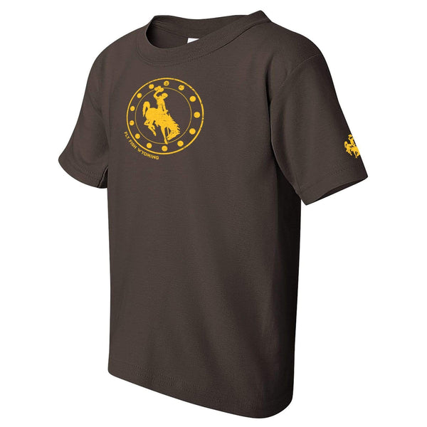 Fly Fish Wyoming Men's Kids Reel Wyo Bucking Horse Tee