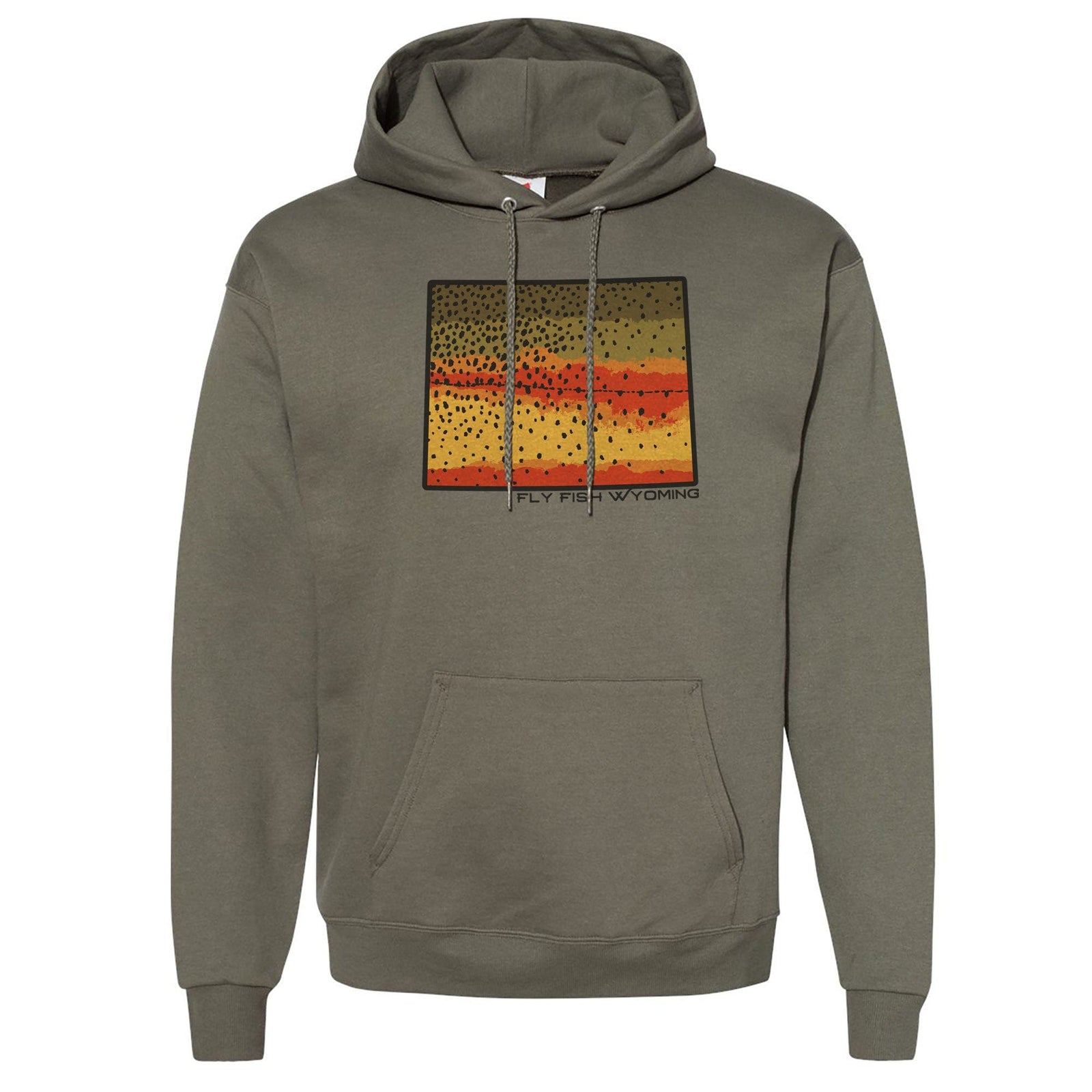 Fly Fish Wyoming Men's Mountain Trout Hooded Sweatshirt