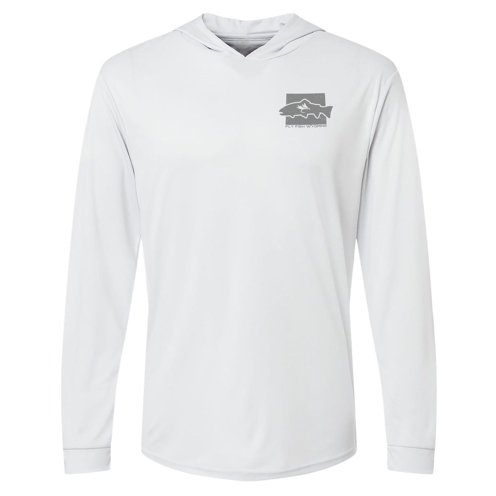 Fly Fish Wyoming Men's Rainbow Trout Performance Hooded Long Sleeve T-Shirt - Unisex