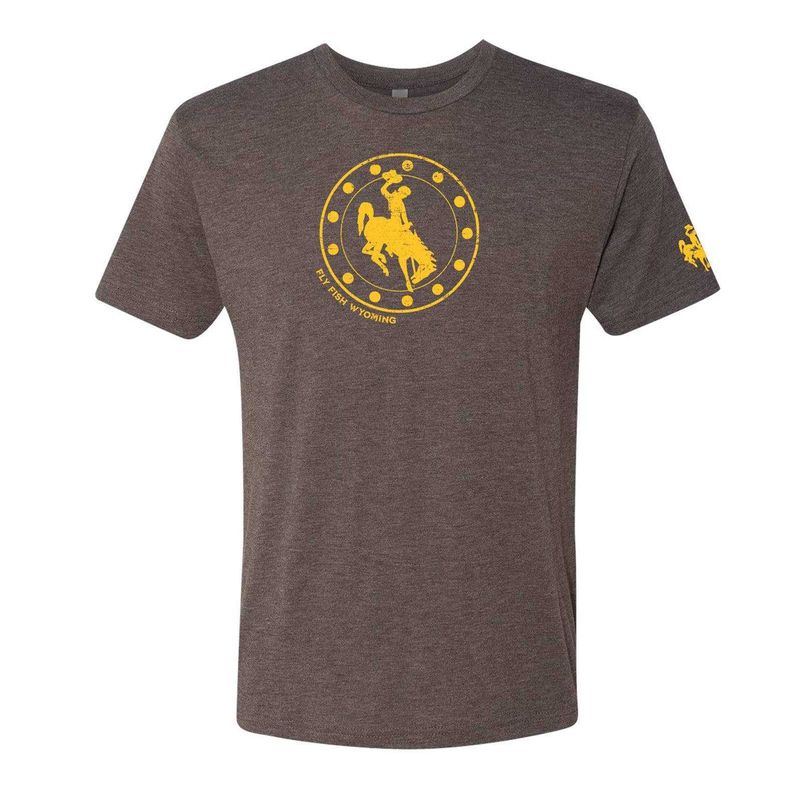 Fly Fish Wyoming Men's S Reel Wyo Bucking Horse Tee