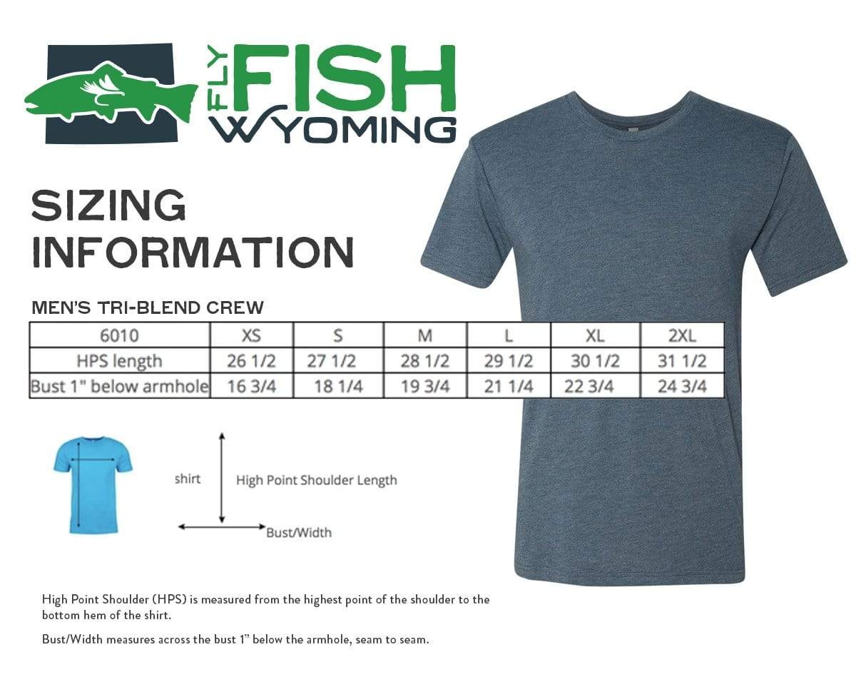 Fly Fish Wyoming Men's Signature Fly Fish Wyoming® Logo Tee
