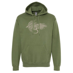 Fly Fish Wyoming Men's Streamer Hooded Sweatshirt