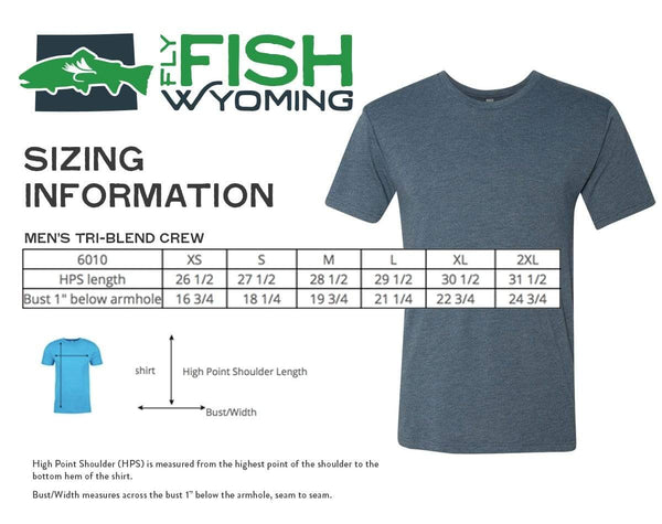 Fly Fish Wyoming Men's Wyo Fly Bison Logo Tee - Heather Grey