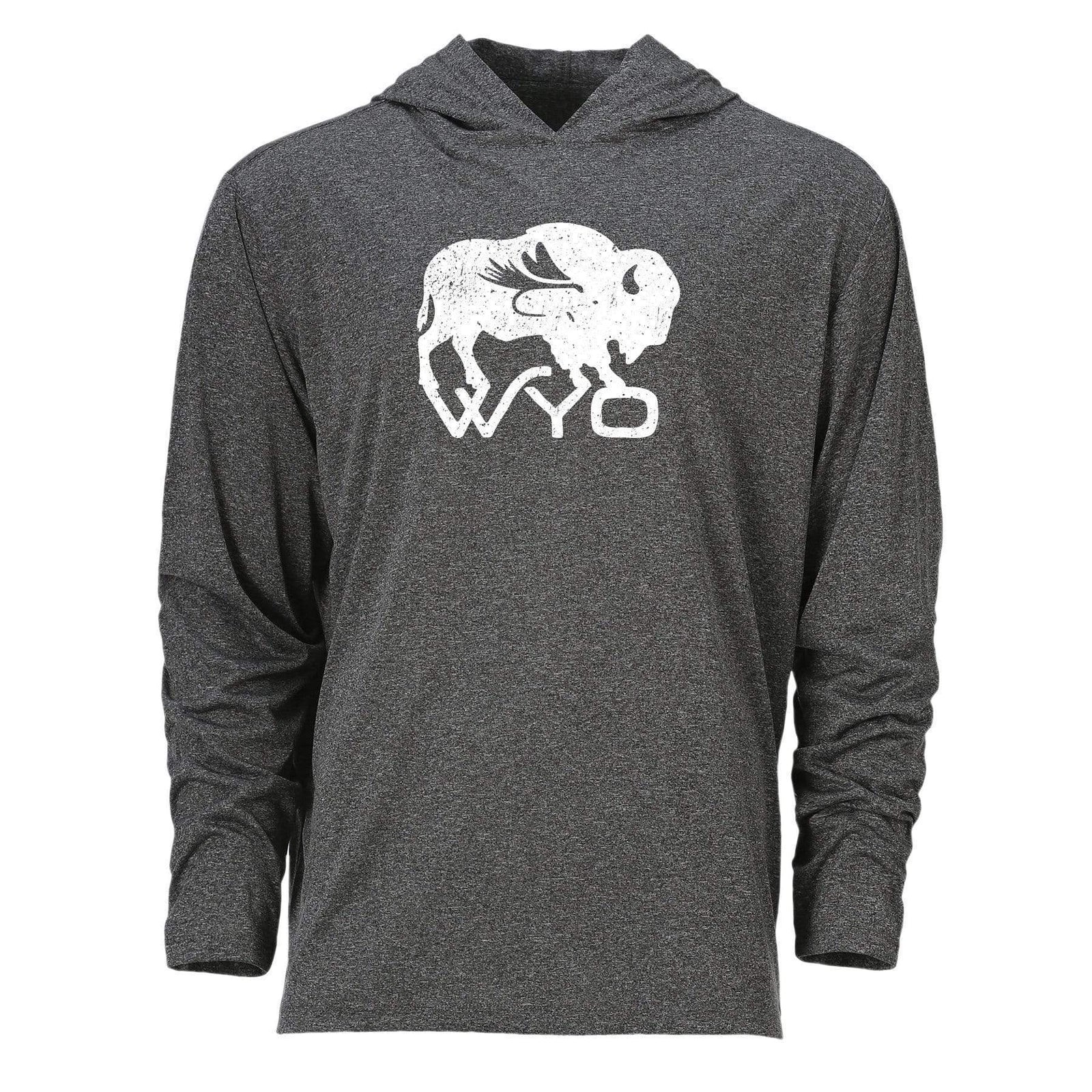 Fly Fish Wyoming Men's S / Charcoal Wyo Fly Bison Men's Performance Hood