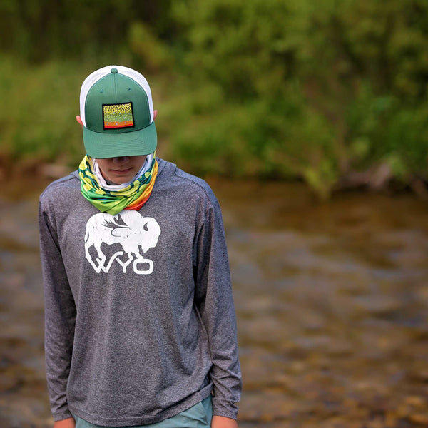 Fly Fish Wyoming Men's Wyo Fly Bison Men's Performance Hood