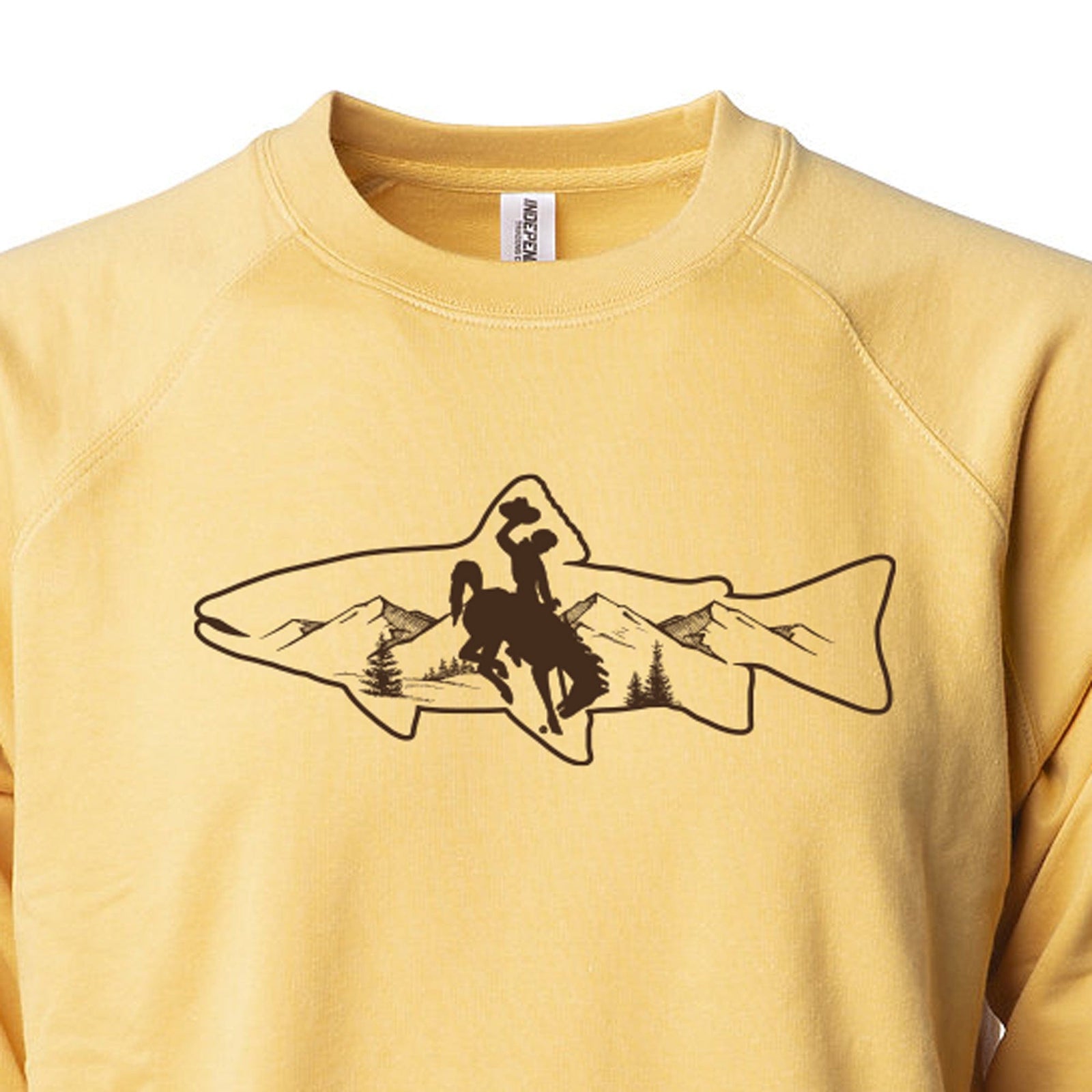 Fly Fish Wyoming Men's Wyoming Trout Crewneck Sweatshirt