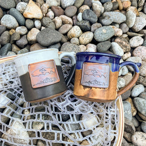 Fly Fish Wyoming Mug Handmade Wyoming Mountain Trout Mugs
