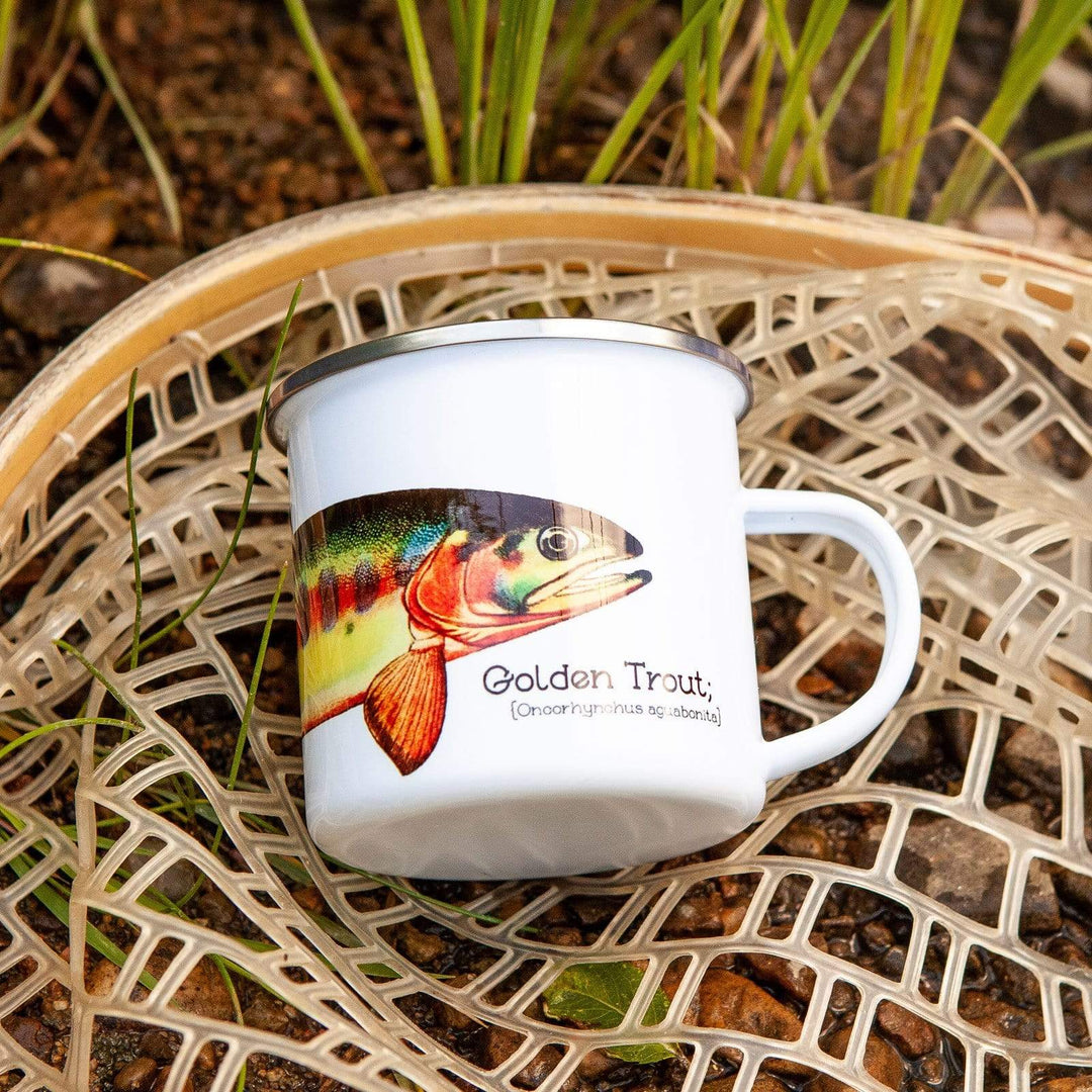 Fly Fish Wyoming Mug Wyoming Trouts Camp Mugs Golden Trout