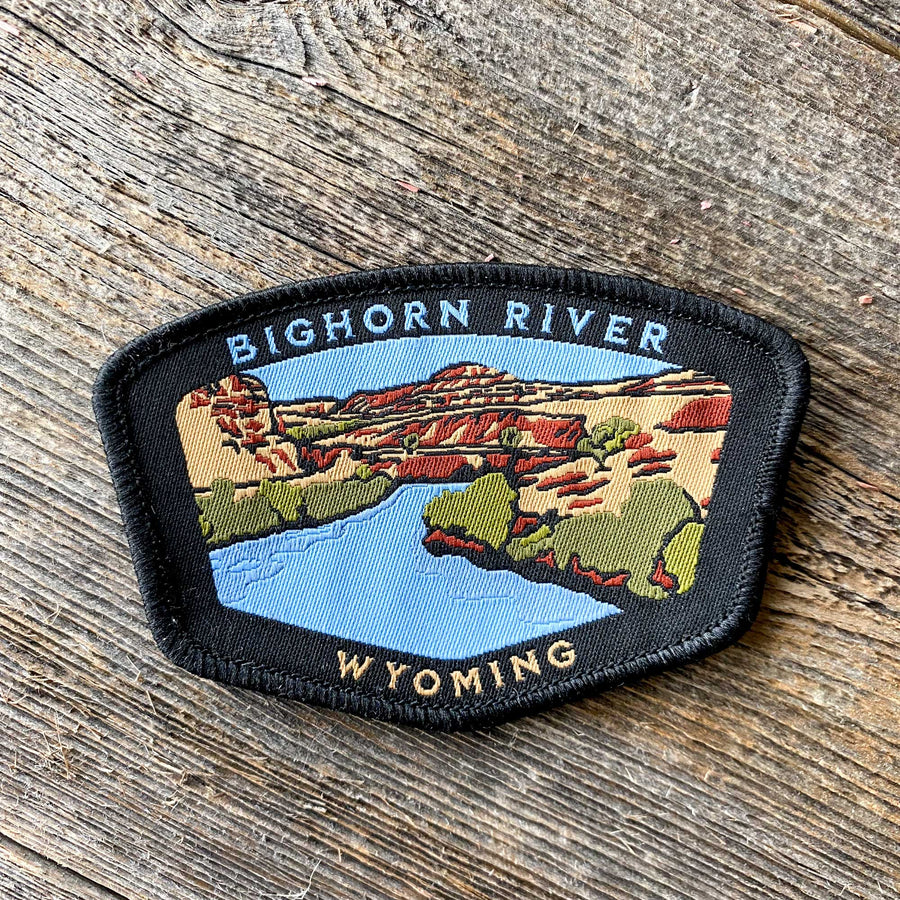 Fly Fish Wyoming Patch Bighorn River Iron-On Patch