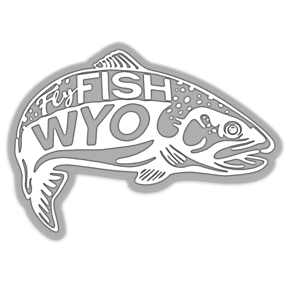 Fly Fish Wyoming Sticker Fish Jump Sticker