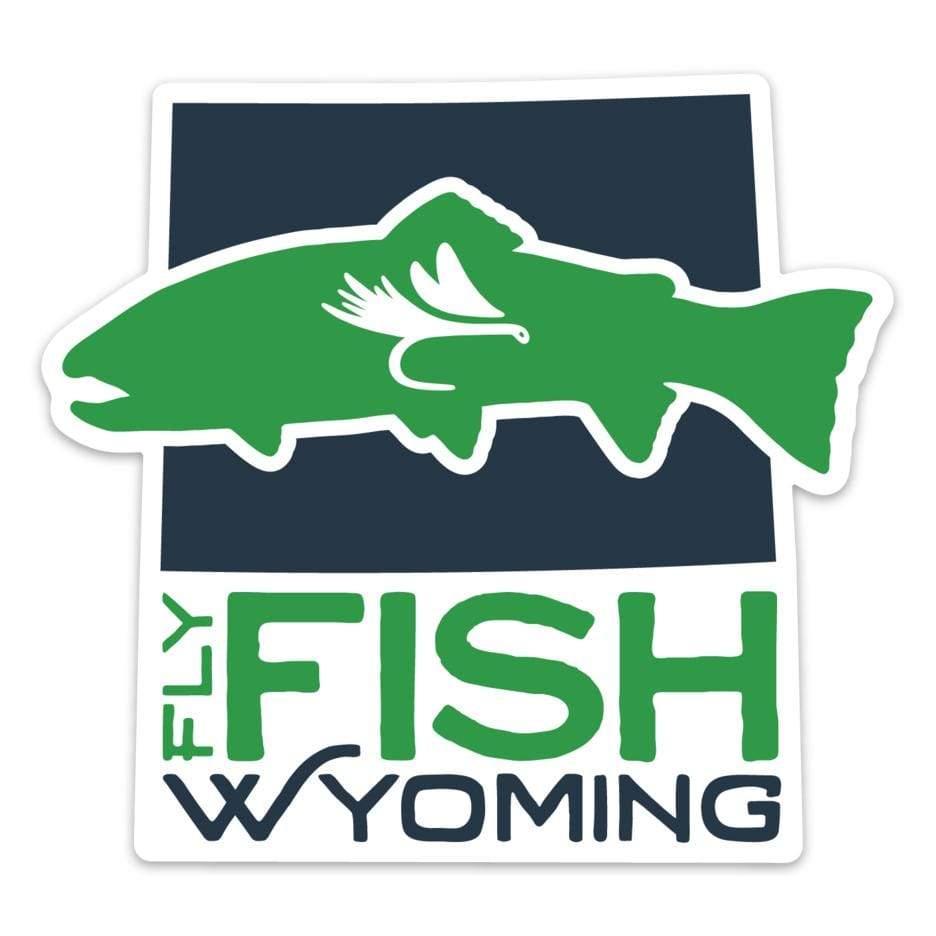 Fly Fish Wyoming Sticker Fly Fish Wyoming® Logo Sticker