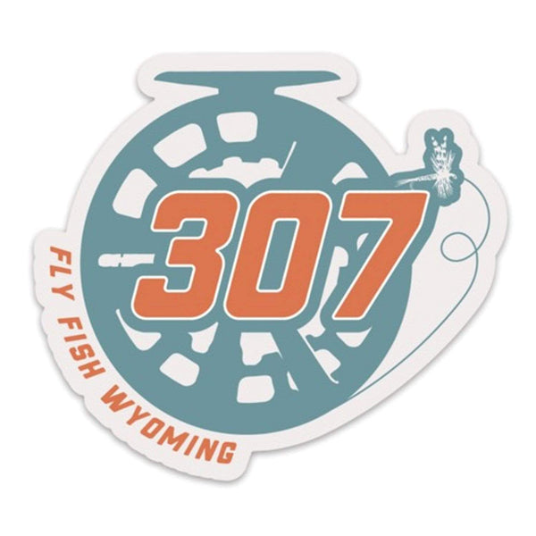 Fly Fish Wyoming Sticker Reel 307 Sticker