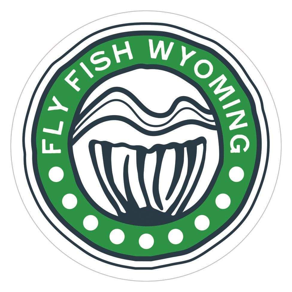 Fly Fish Wyoming Sticker Reel Wyoming Sticker