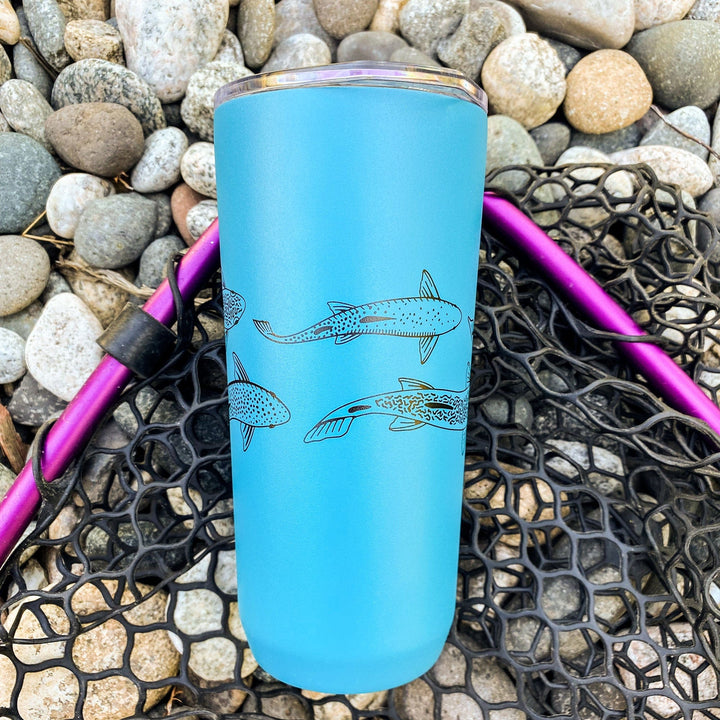 Fly Fish Wyoming Tumbler Larkspur Trout Stream 20oz Camelbak Insulated Tumblers