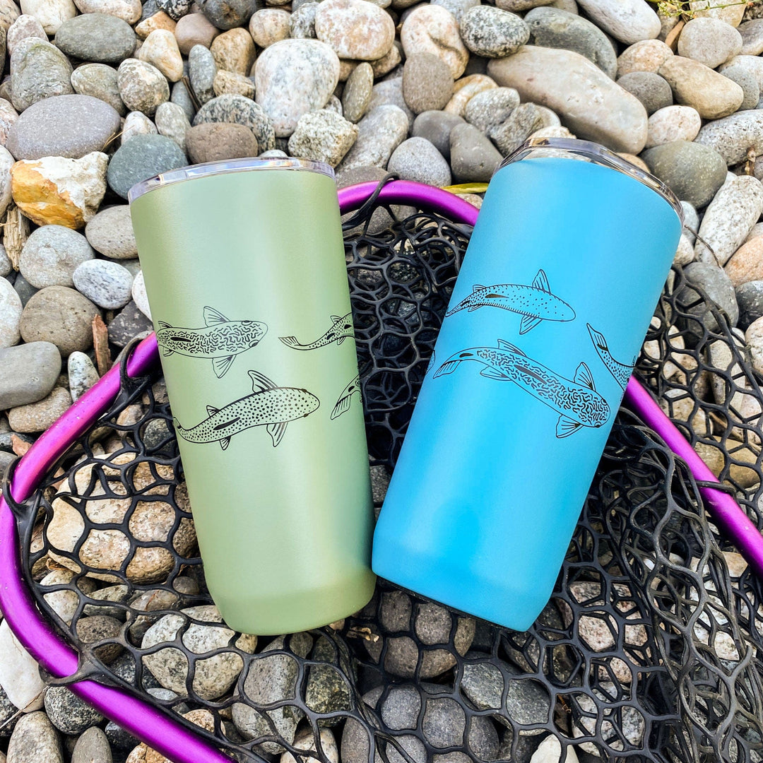 Fly Fish Wyoming Tumbler Trout Stream 20oz Camelbak Insulated Tumblers