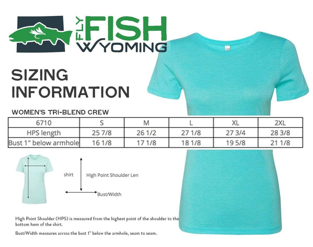 Fly Fish Wyoming Women's Women's Fish Wild Wyoming Tee