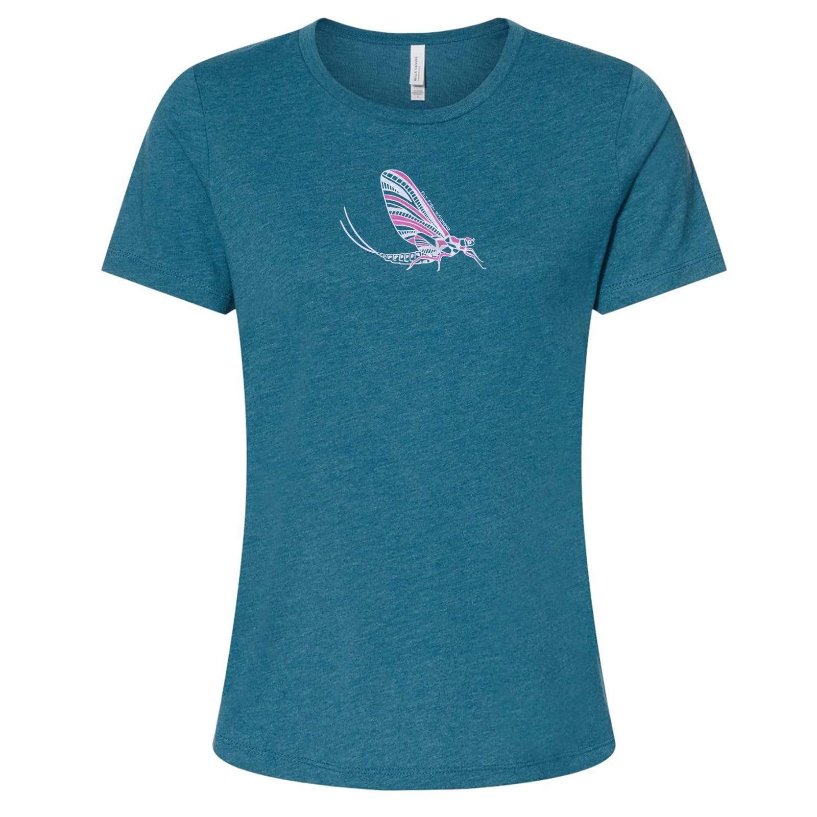 Fly Fish Wyoming Women's S Women's Mayfly Tee