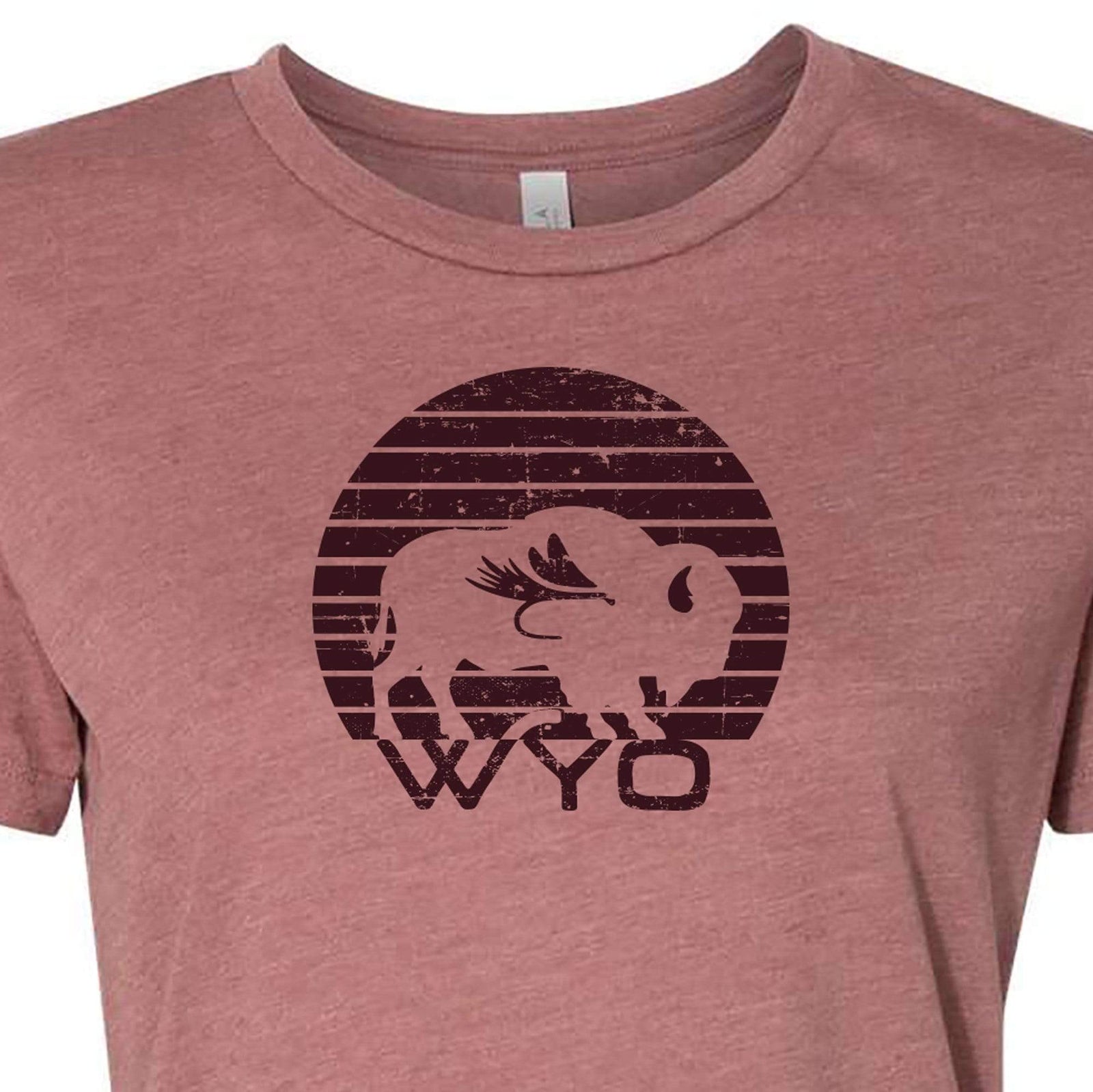 Fly Fish Wyoming Women's Women's Sunset Bison Tee