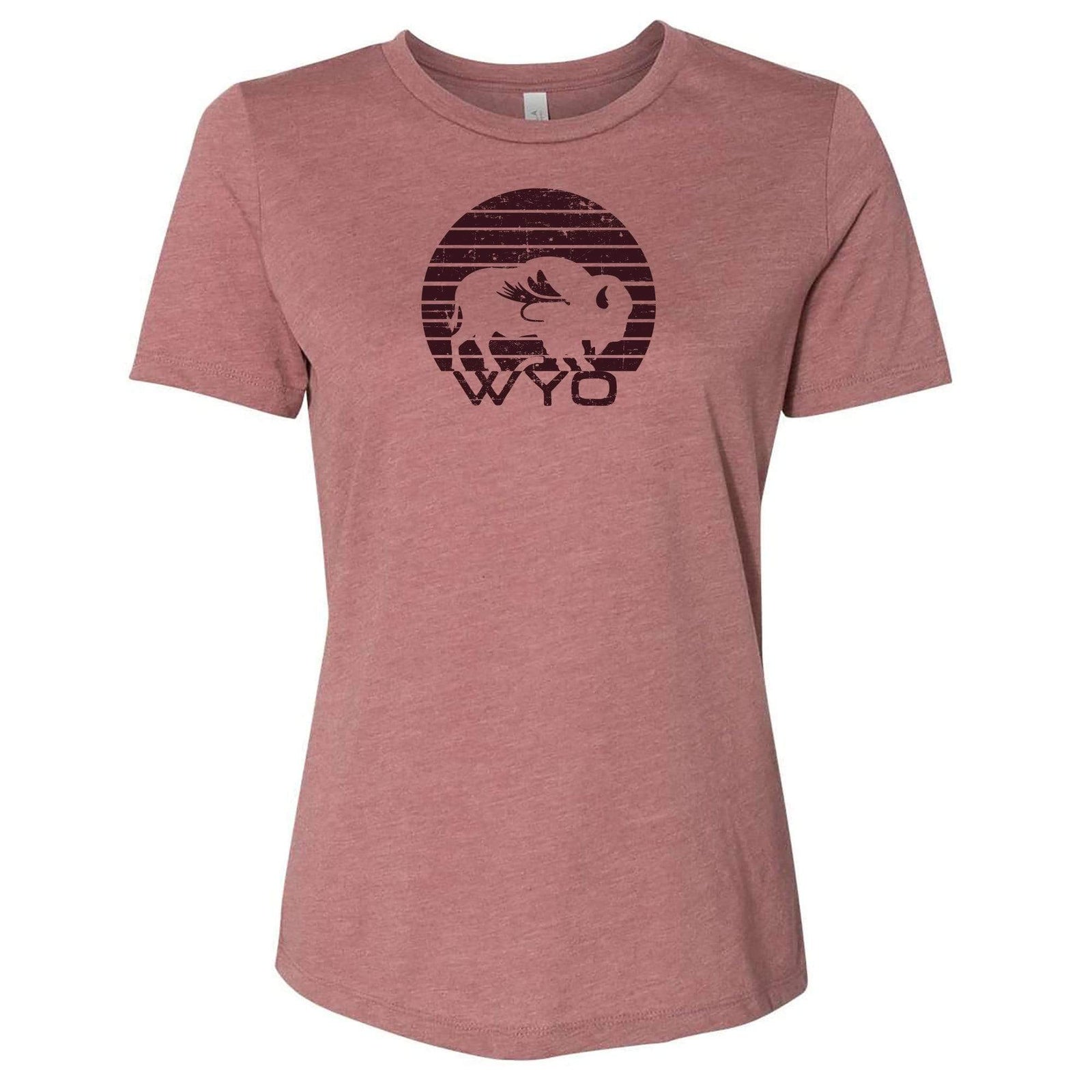 Fly Fish Wyoming Women's S Women's Sunset Bison Tee