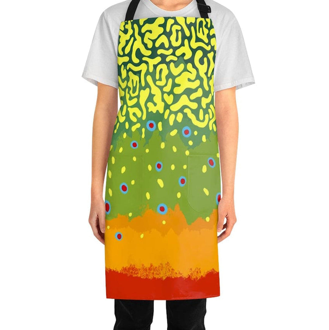 Printify All Over Prints Trout Pattern Aprons