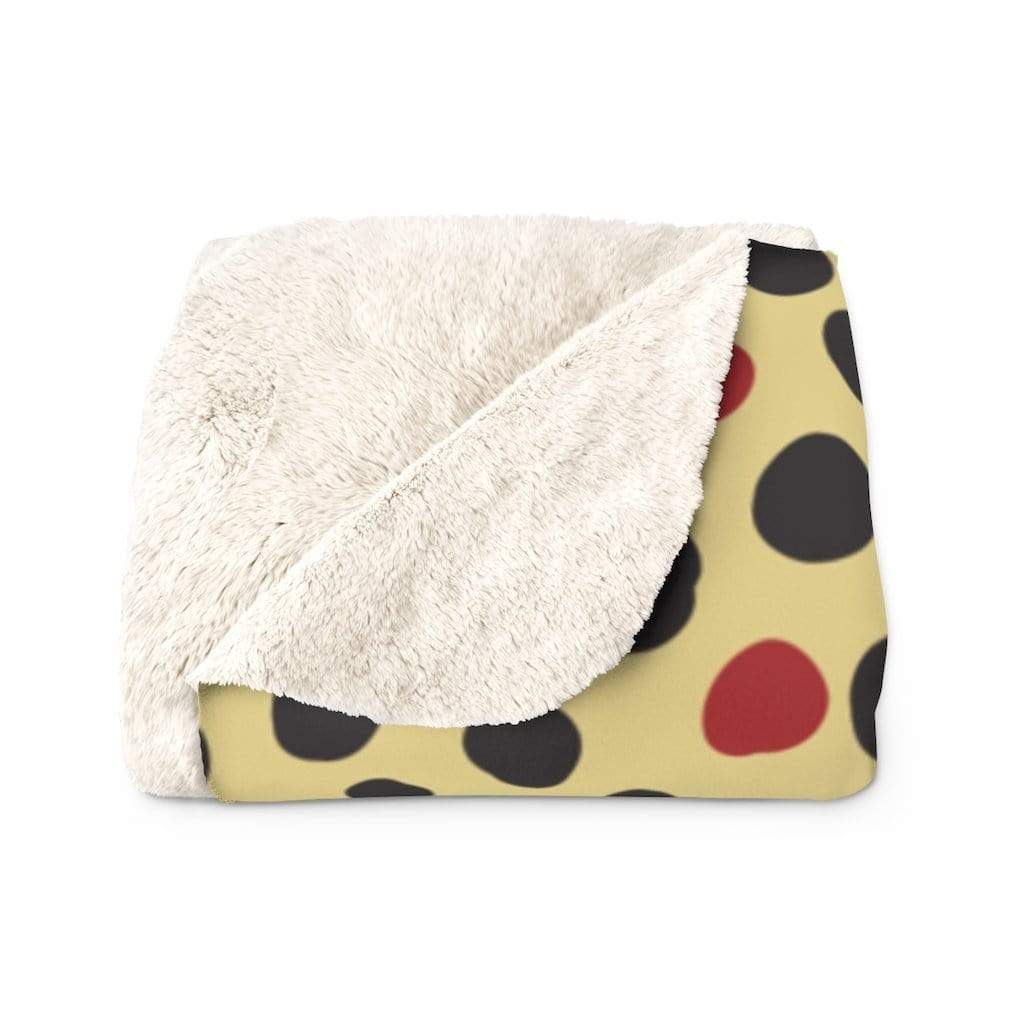 Printify Home Decor 50" × 60" Sherpa Fleece Blanket Throw - Brown Trout