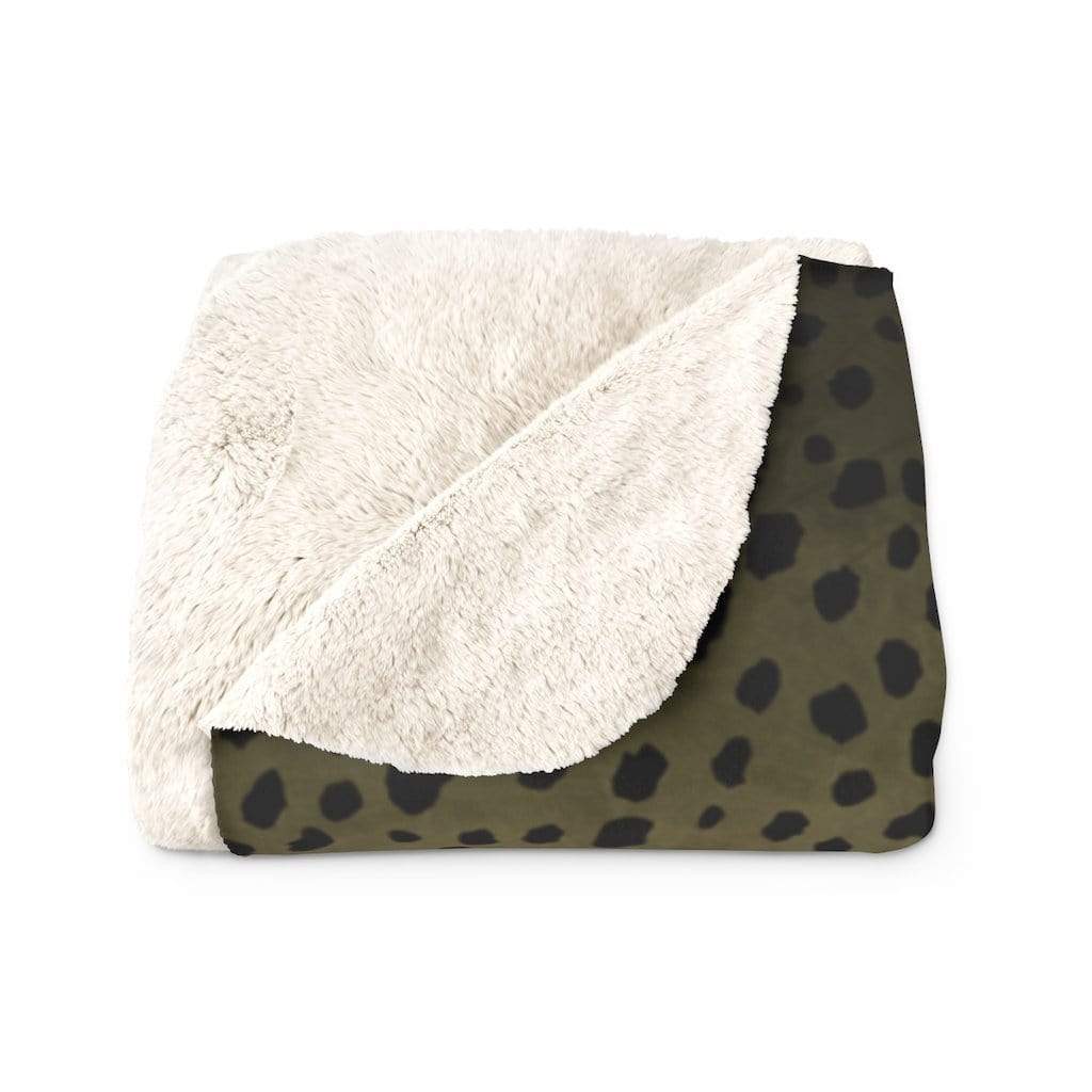 Printify Home Decor 50" × 60" Sherpa Fleece Blanket Throw - Cutthroat Trout